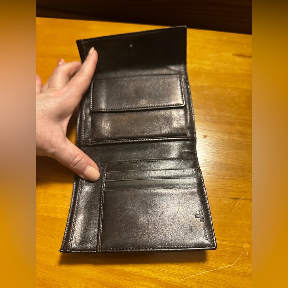 Fendi Brown Canvas Compact Wallet - Picture 6 of 9